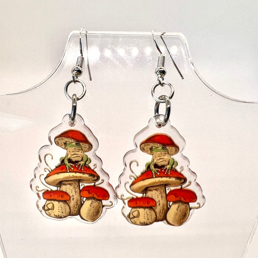 Toadstool Mushroom Earrings