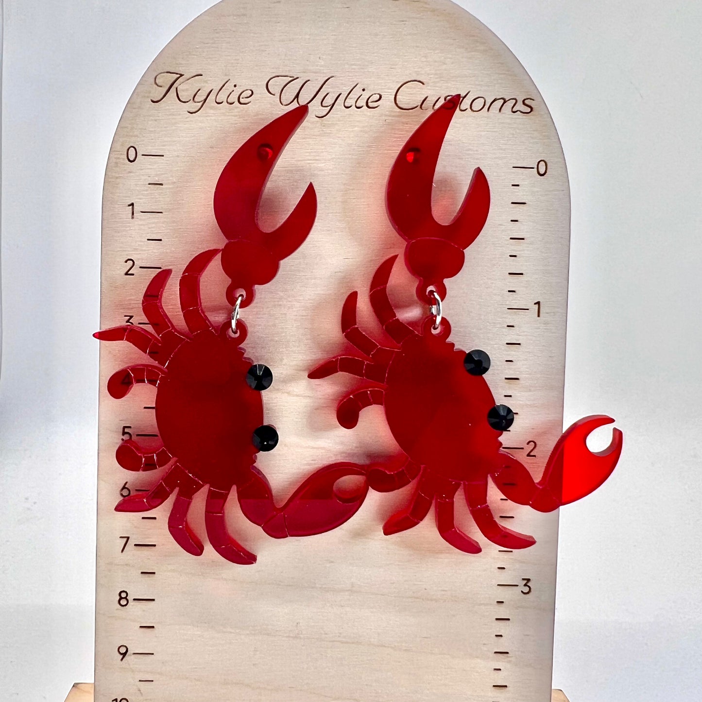 Red Crab Earrings
