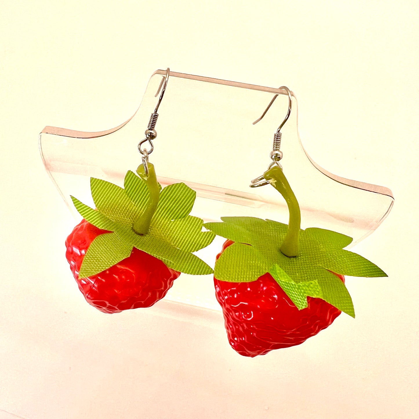 Large Strawberry Earrings