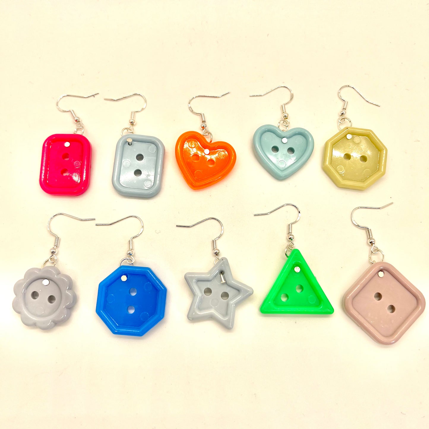 Button Earrings