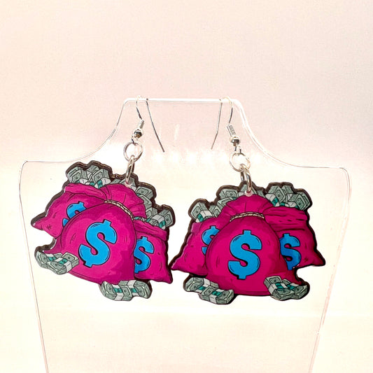 Money Bags Earrings