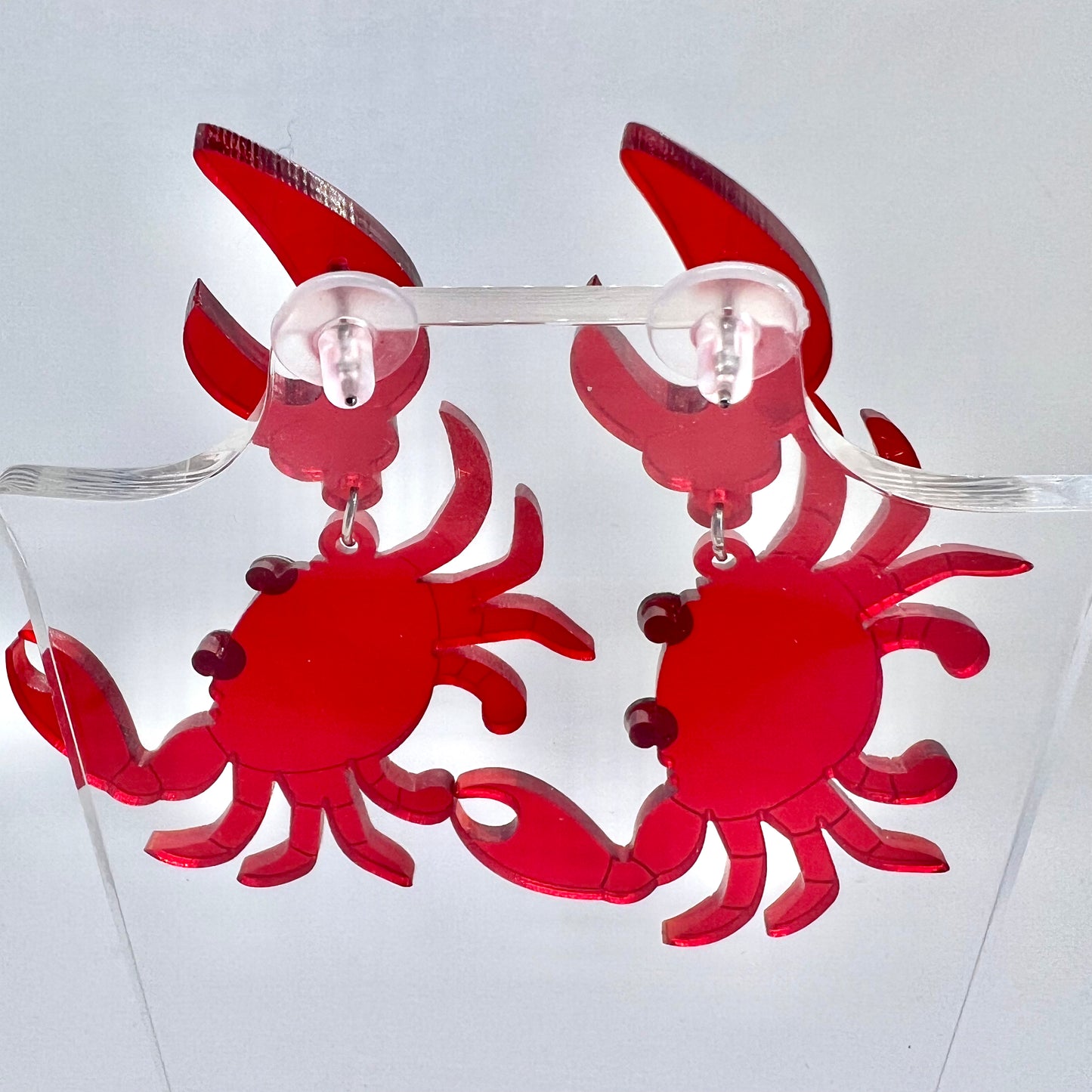 Red Crab Earrings