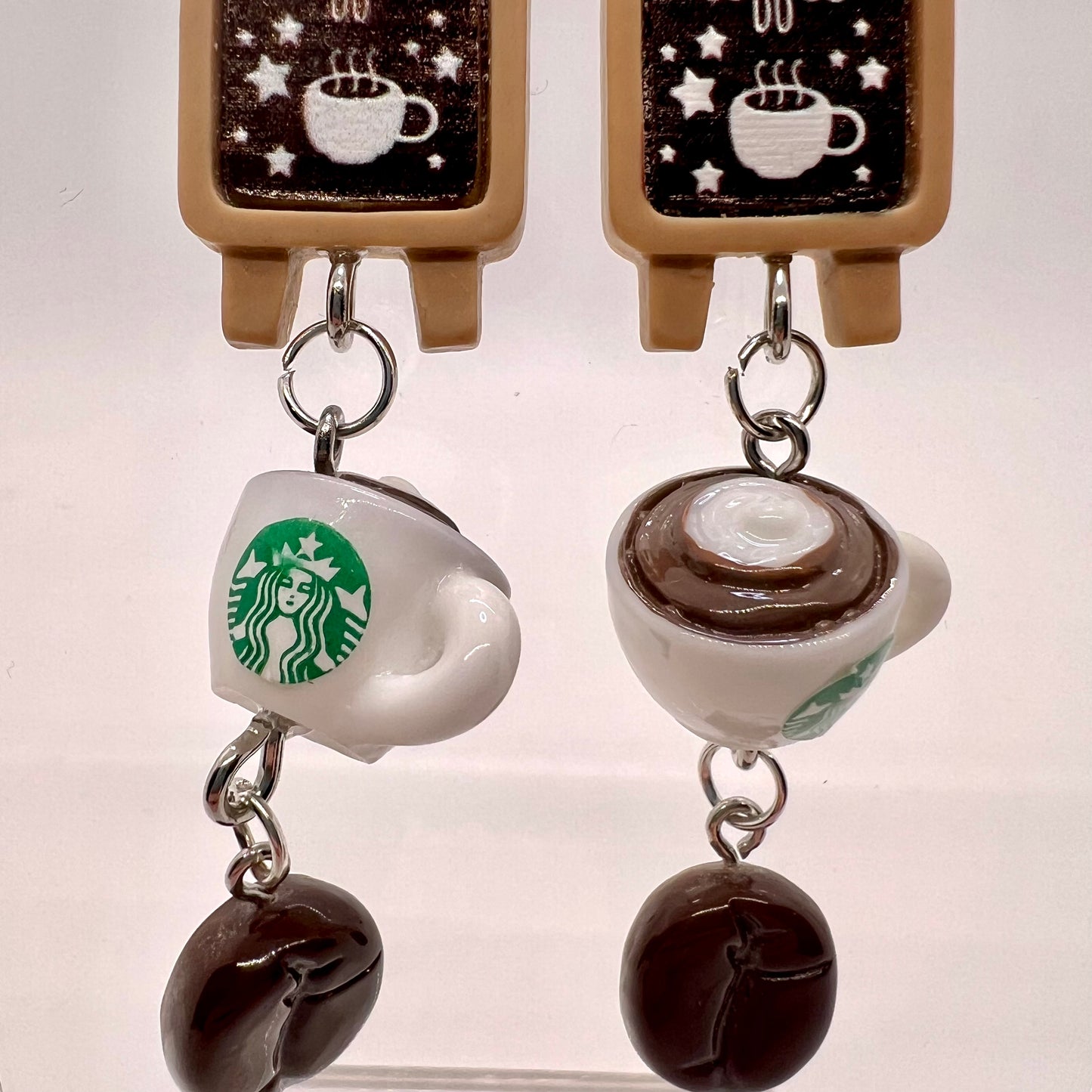Coffee Shop Chain Earrings