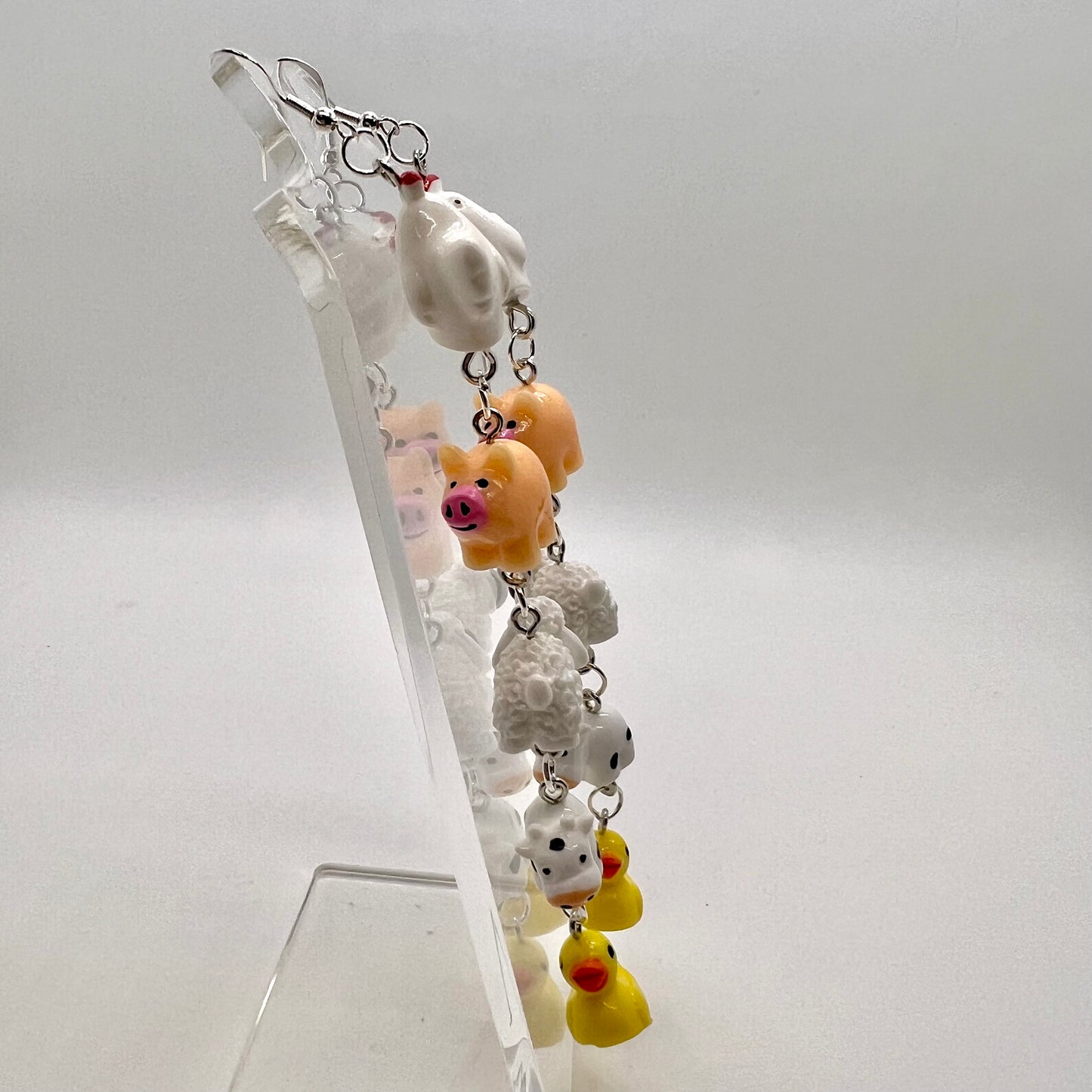 Farm Animal Chain Earrings