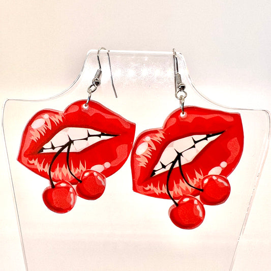 Cherry Lips Earrings