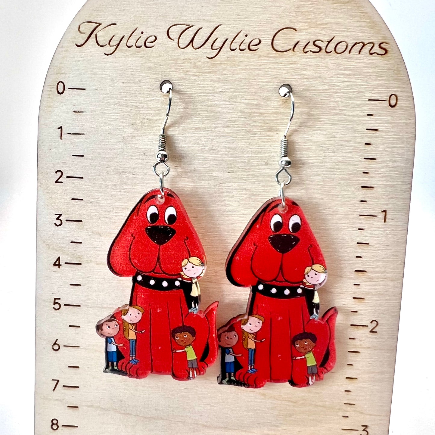 Clifford Dog Earrings