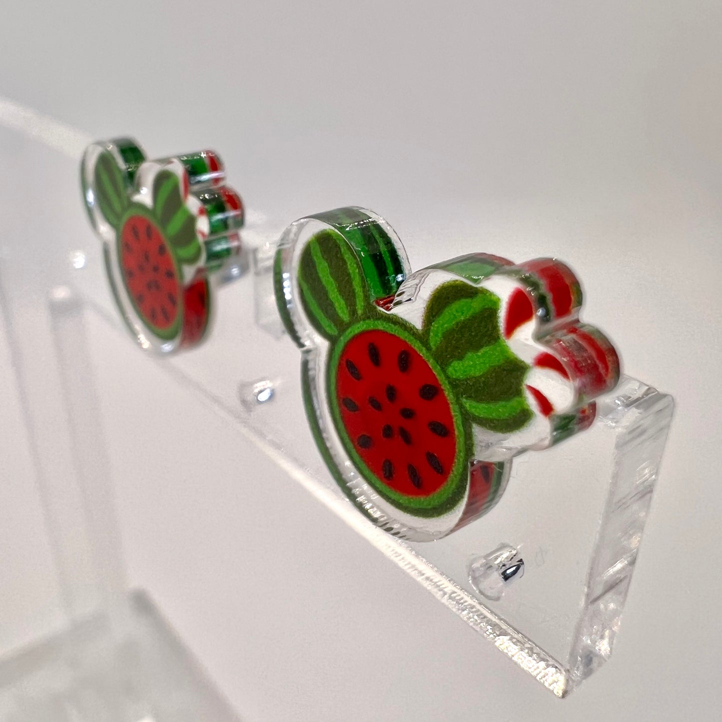 Mini Mickey Watermelon Earrings