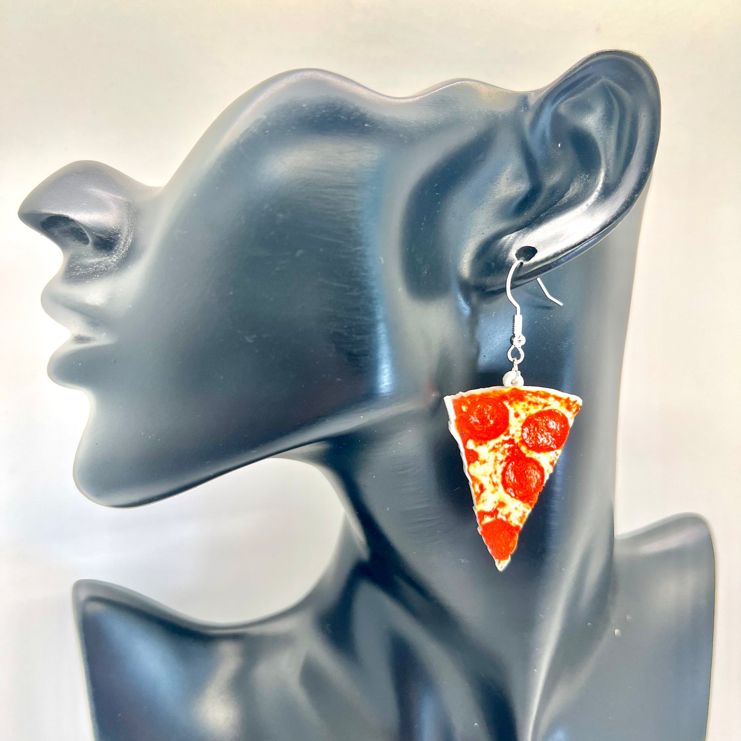 Pepperoni Pizza Slice Earrings