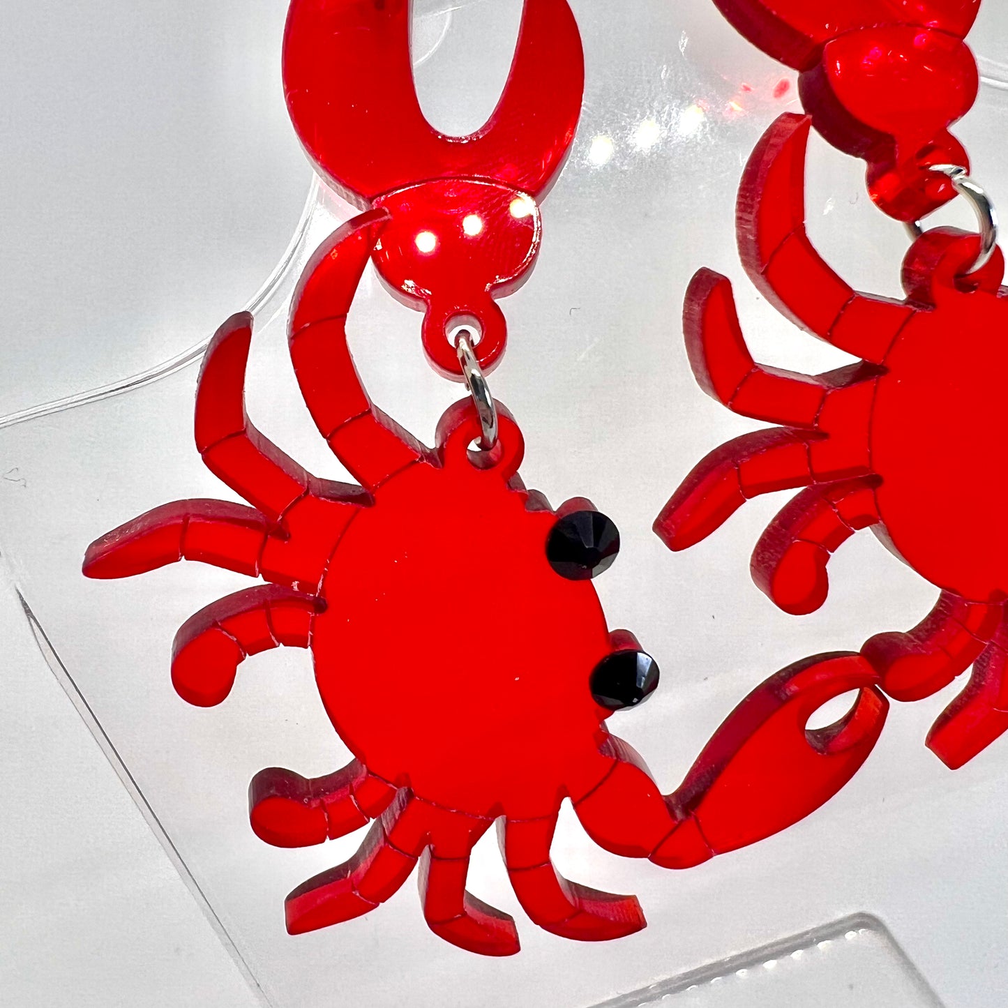 Red Crab Earrings