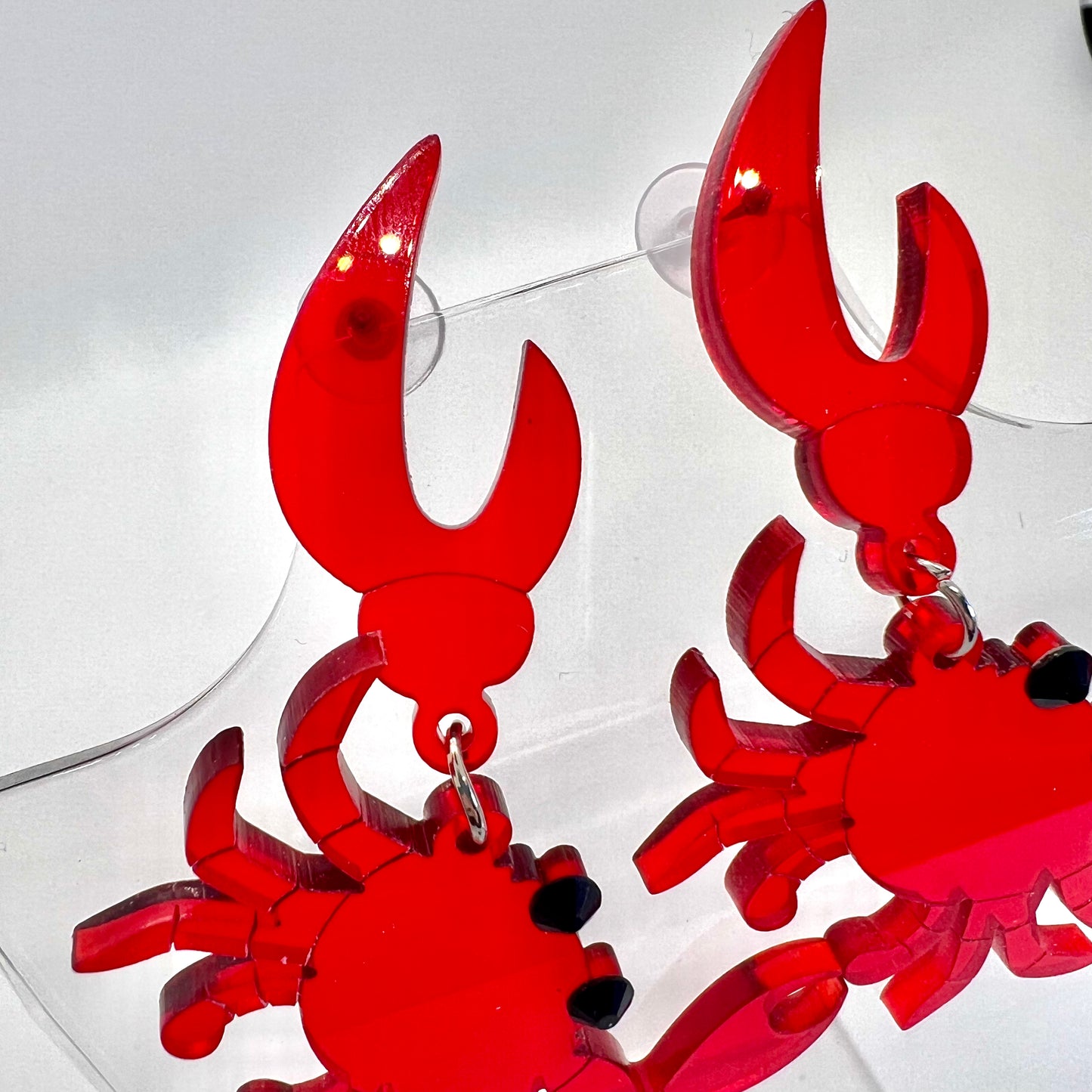 Red Crab Earrings