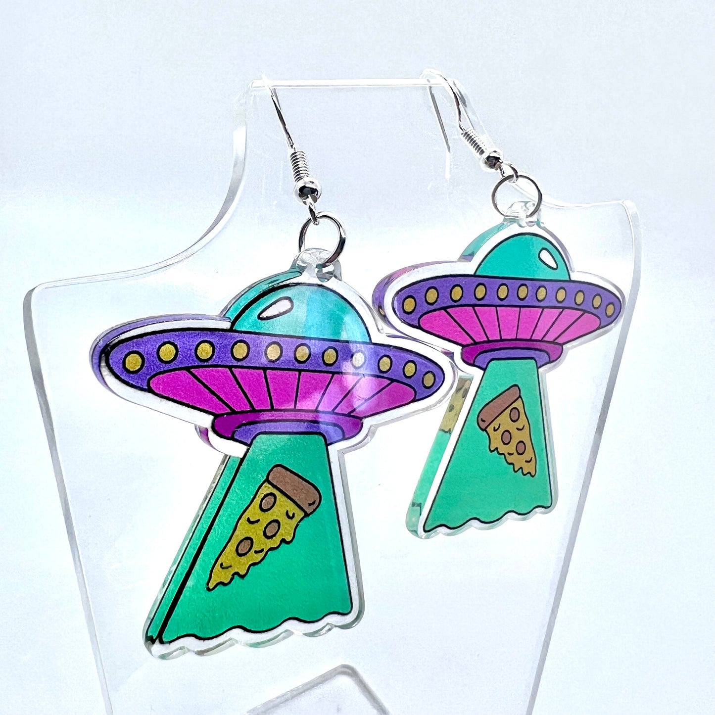 UFO Pizza Slice Earrings