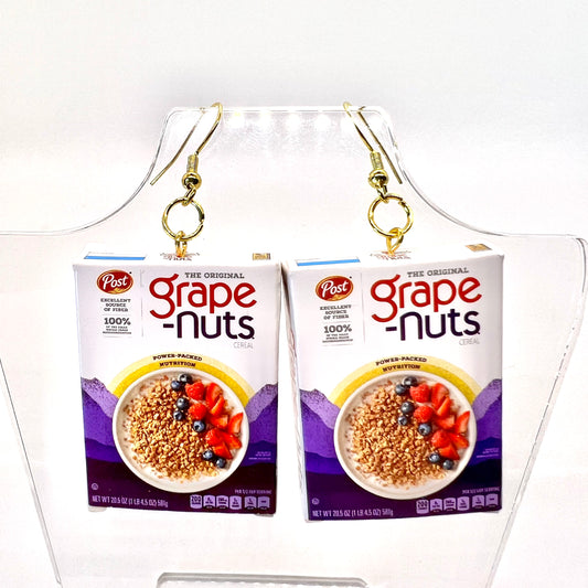 Grape Nuts Cereal Earrings