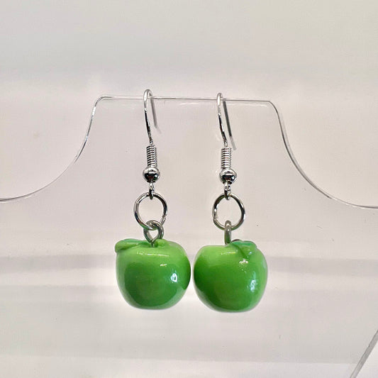 Green Apple Earrings