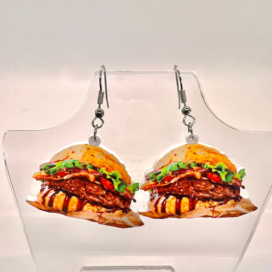 Greasy Burger Earrings