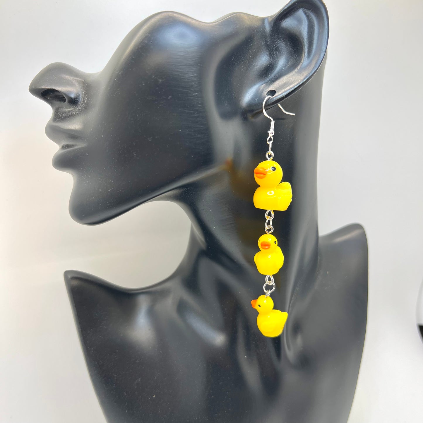 Duck Family Chain Earrings