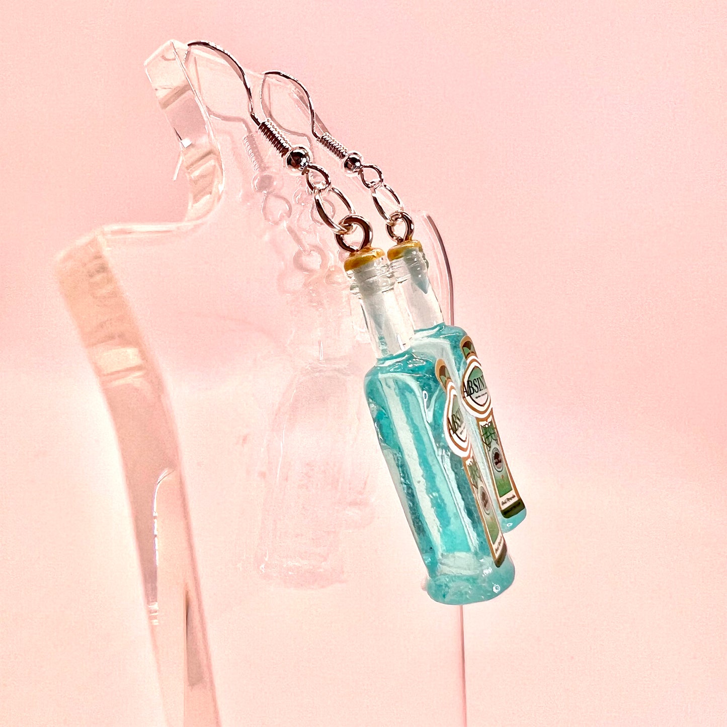Absinth Bottle Earrings