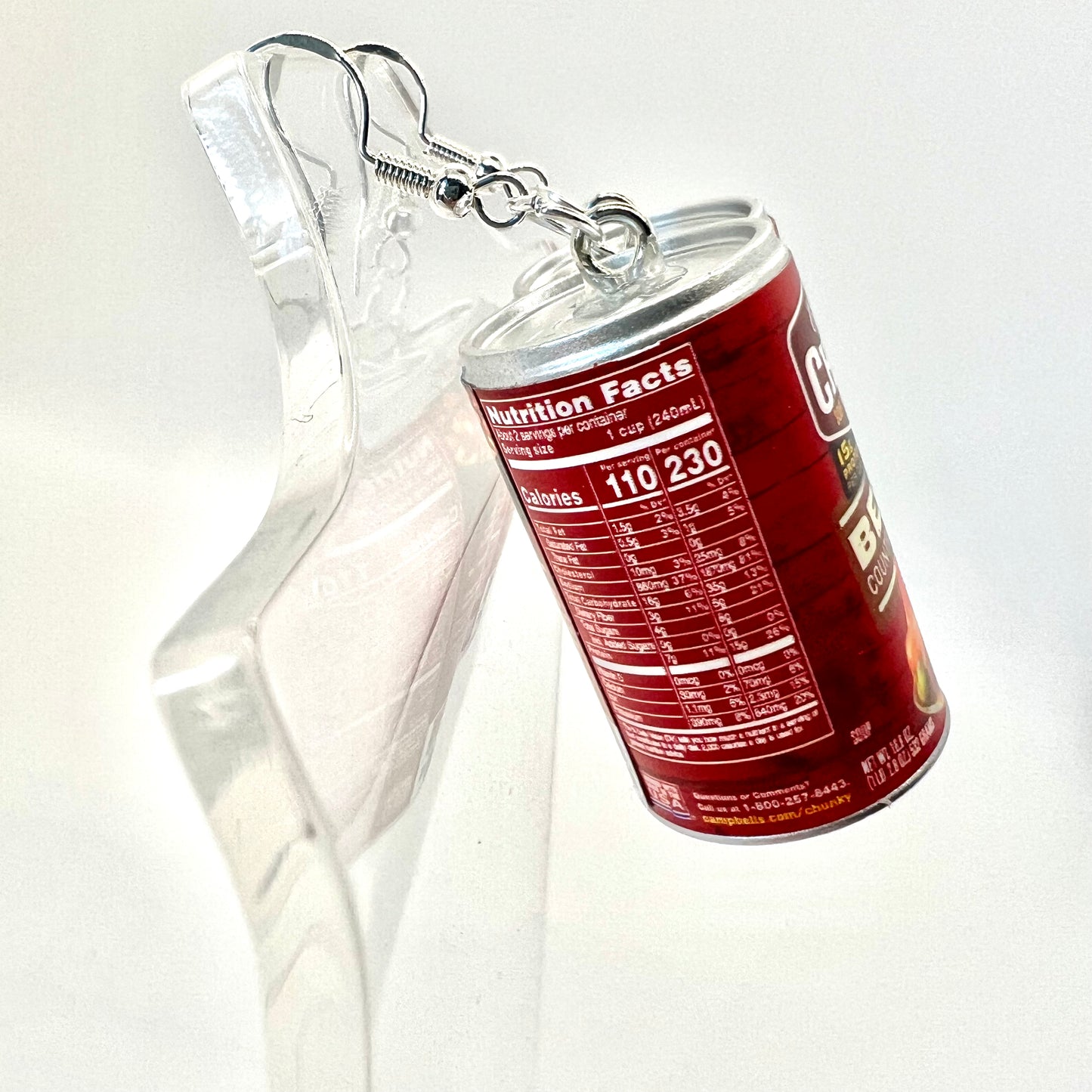 Campbell’s Soup Earrings