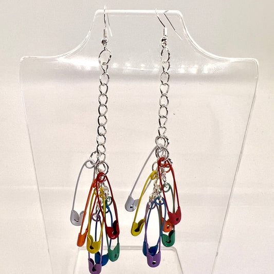 Rainbow Pin Earrings