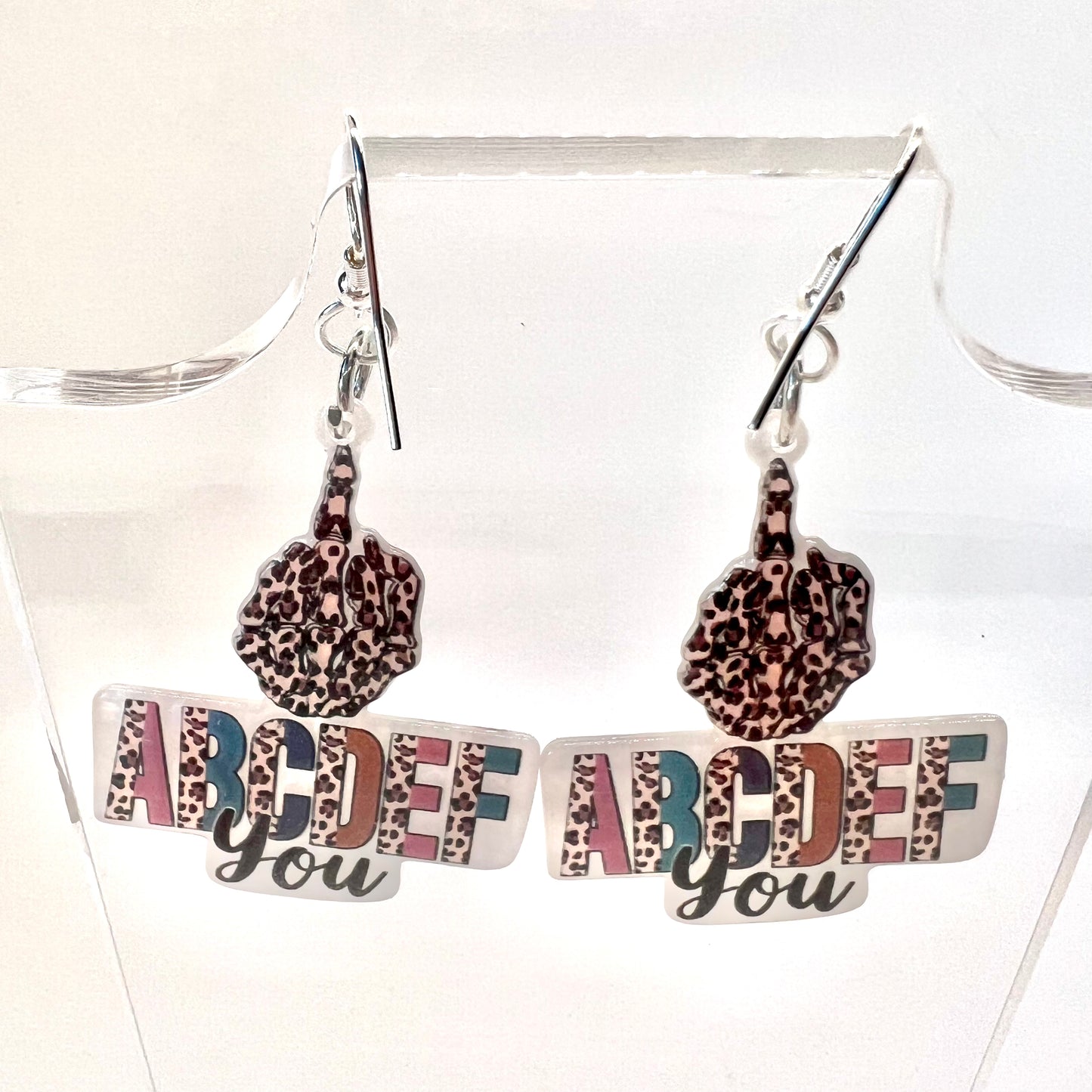Angry ABC Earrings