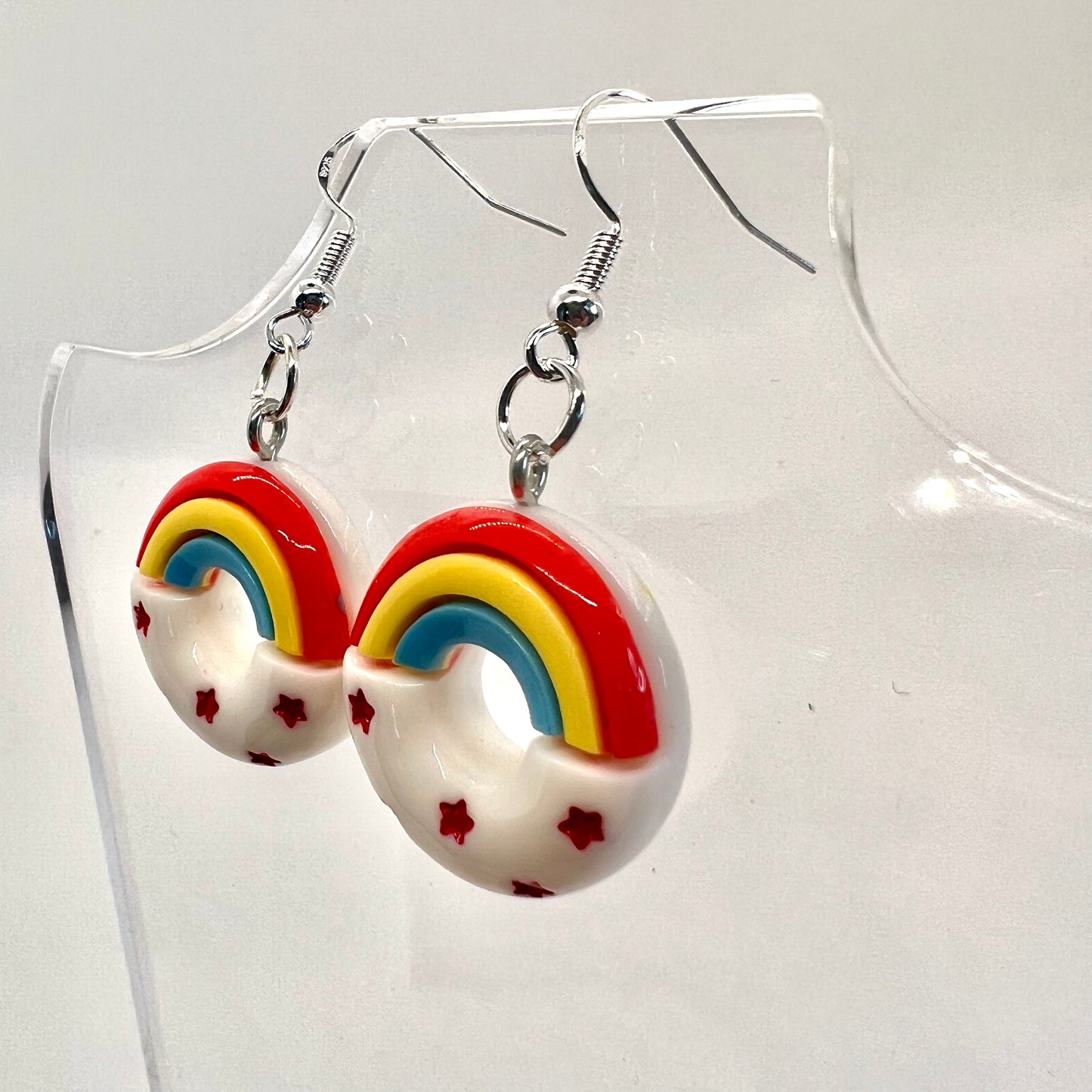 Rainbow Donut Earrings