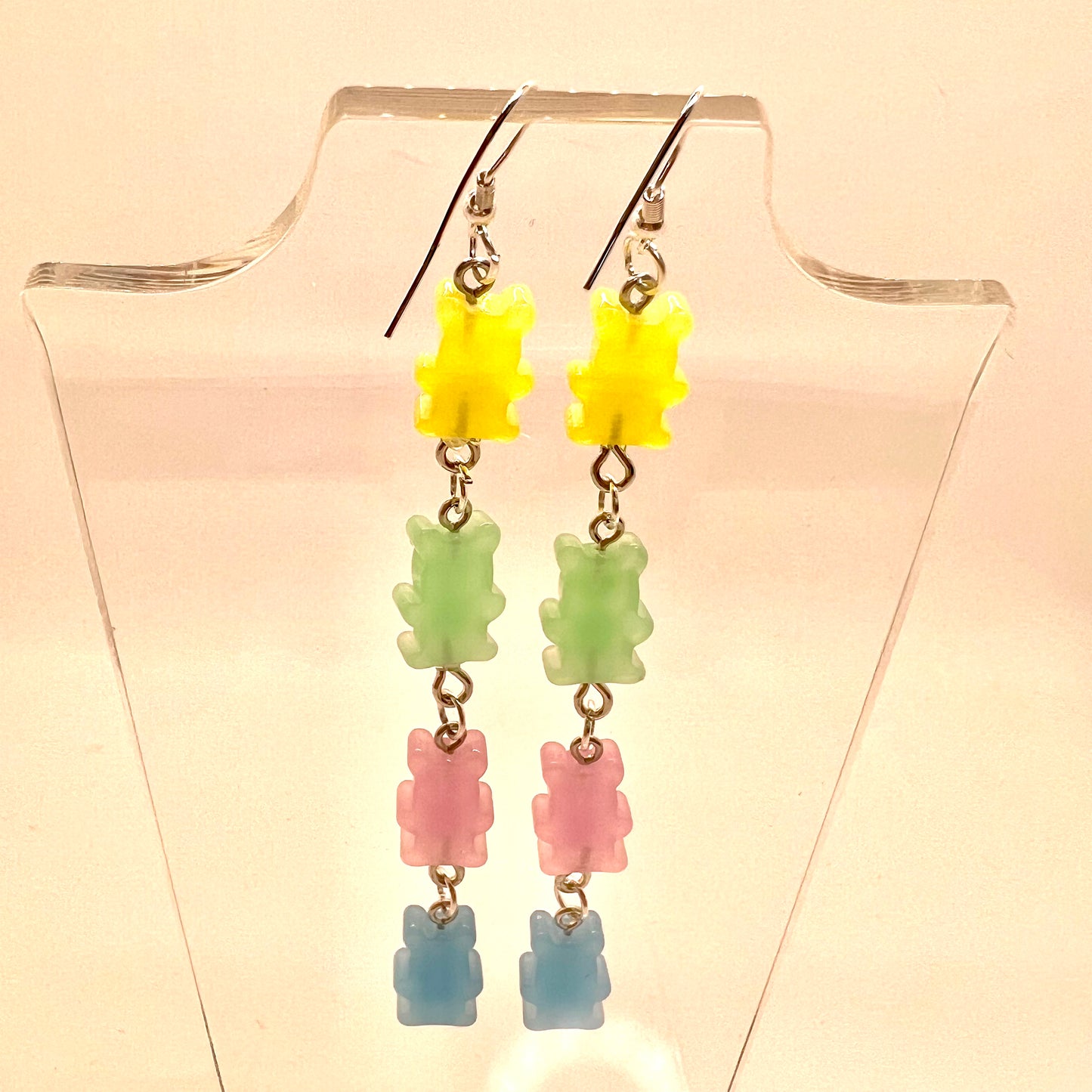 Skeleton Gummy Chain Earrings