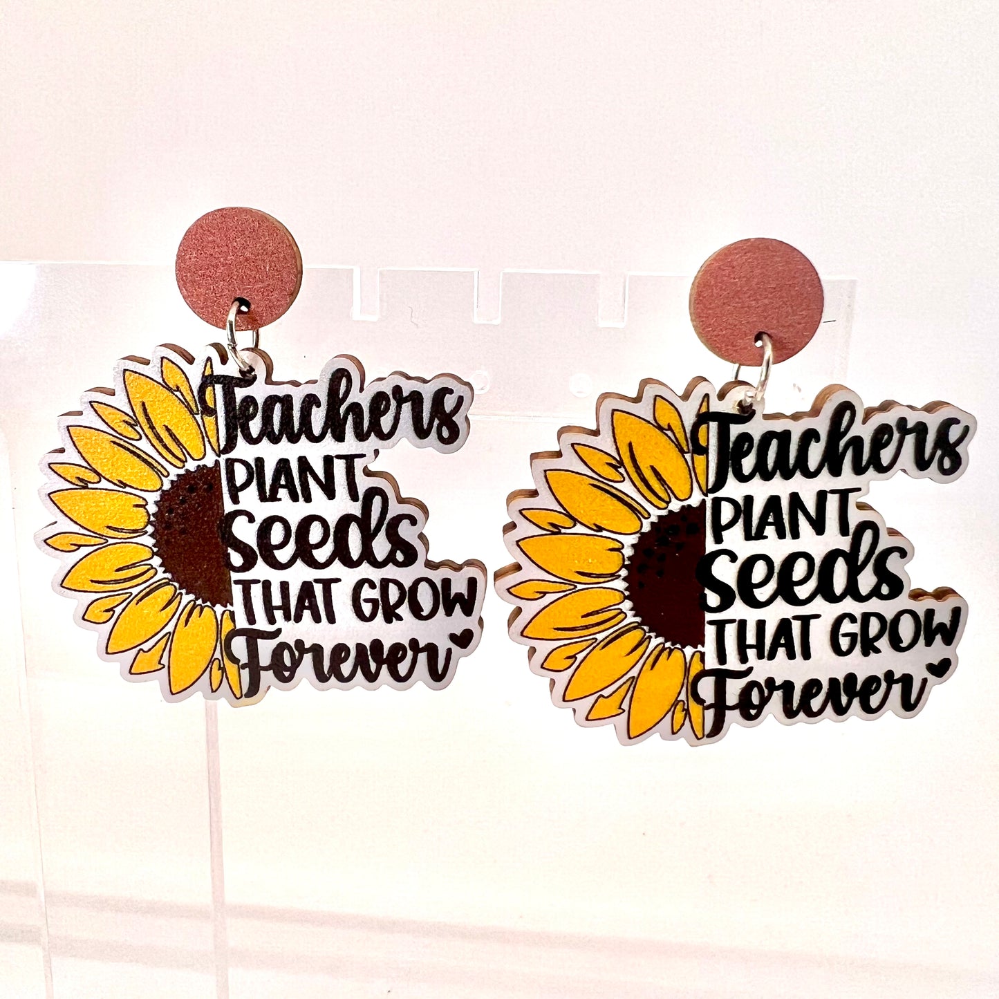 Teacher Flower Earrings