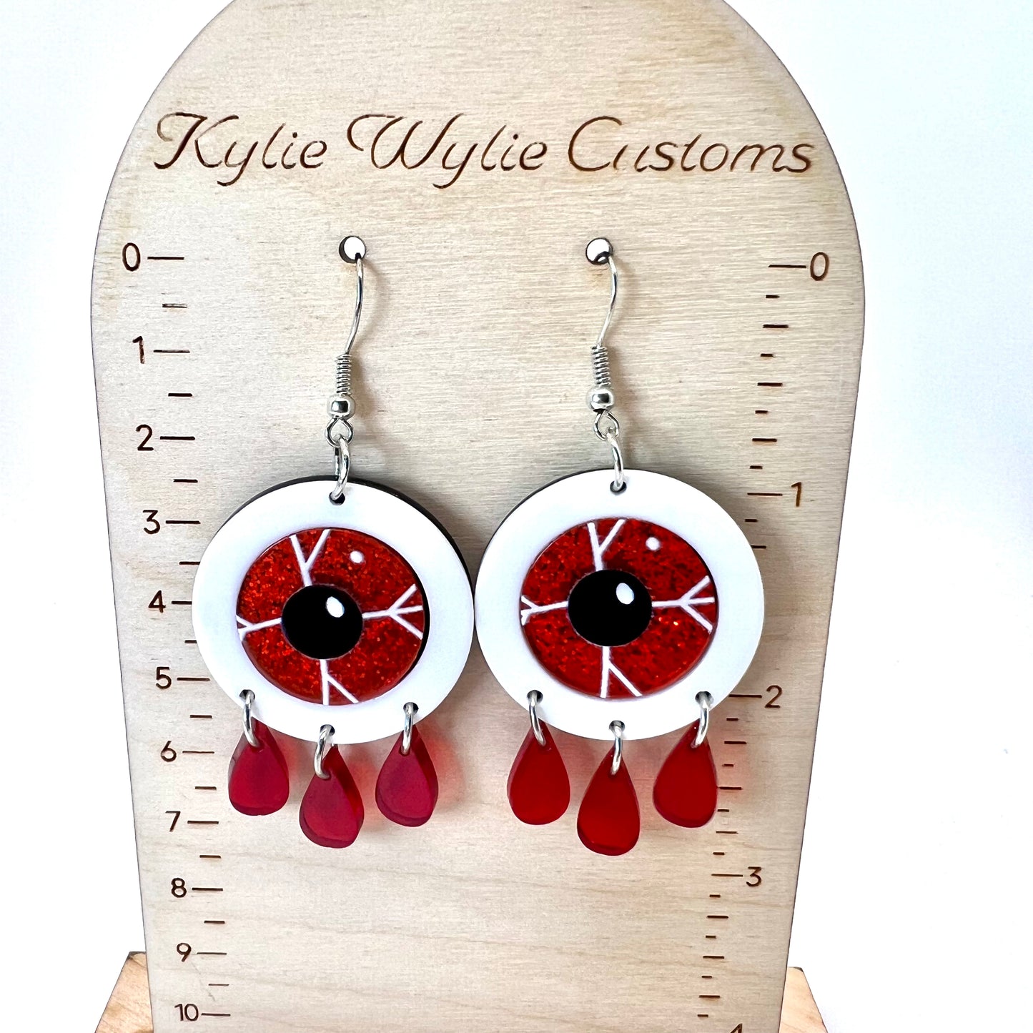 Red Eye Earrings