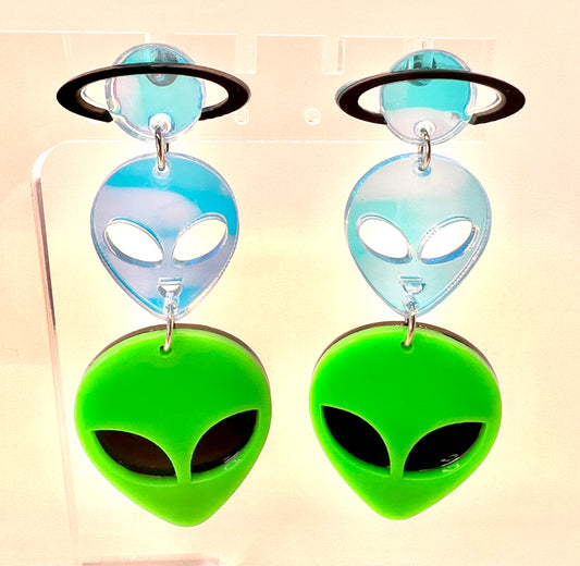 Space Alien Earrings