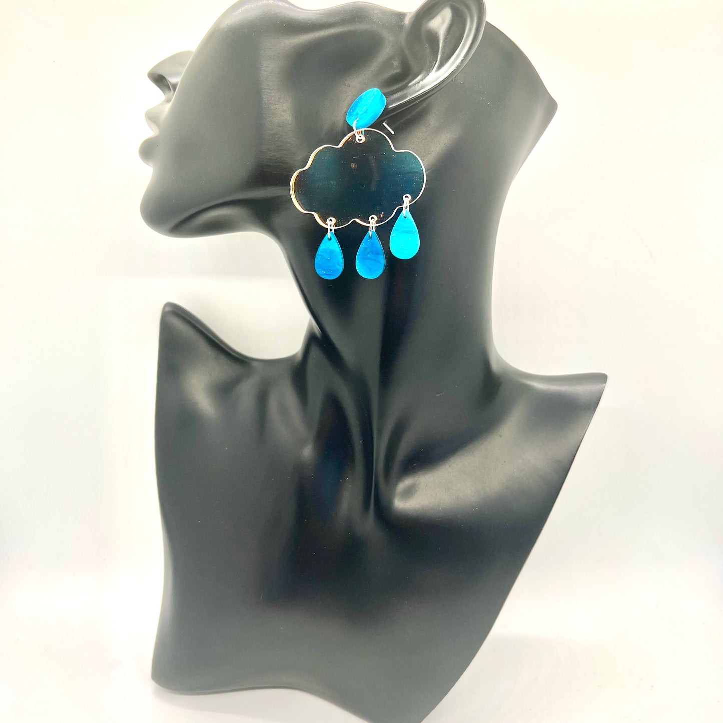 Rain Cloud Dangle Earrings