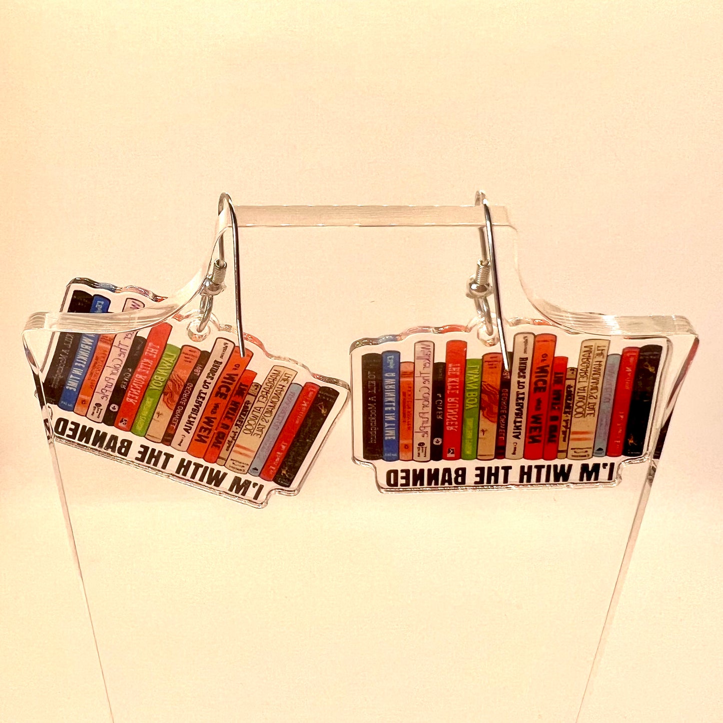 Banned Book Earrings