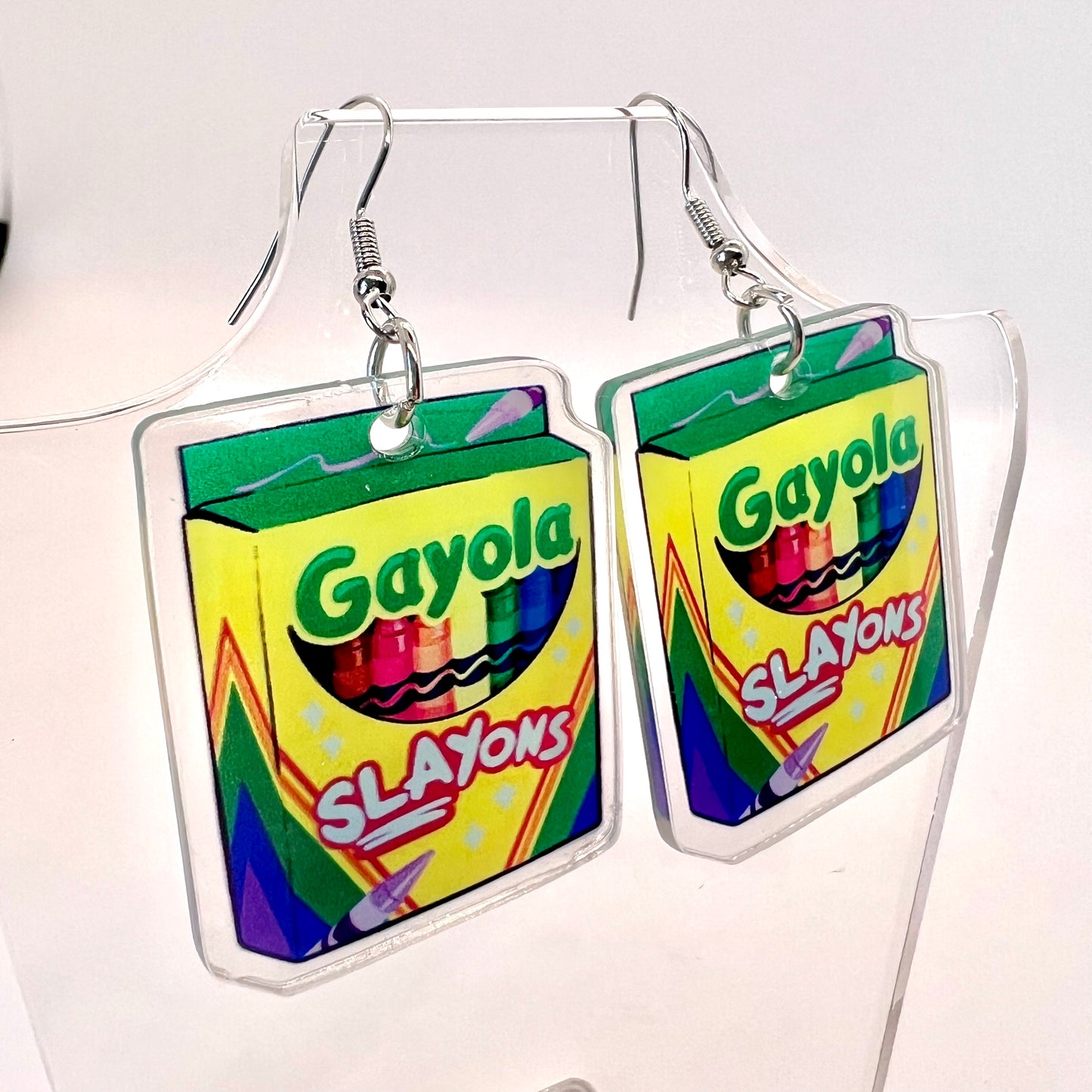 “Slay-Ons” Crayon Earrings