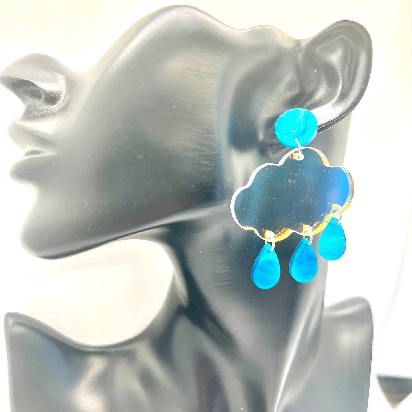 Rain Cloud Dangle Earrings