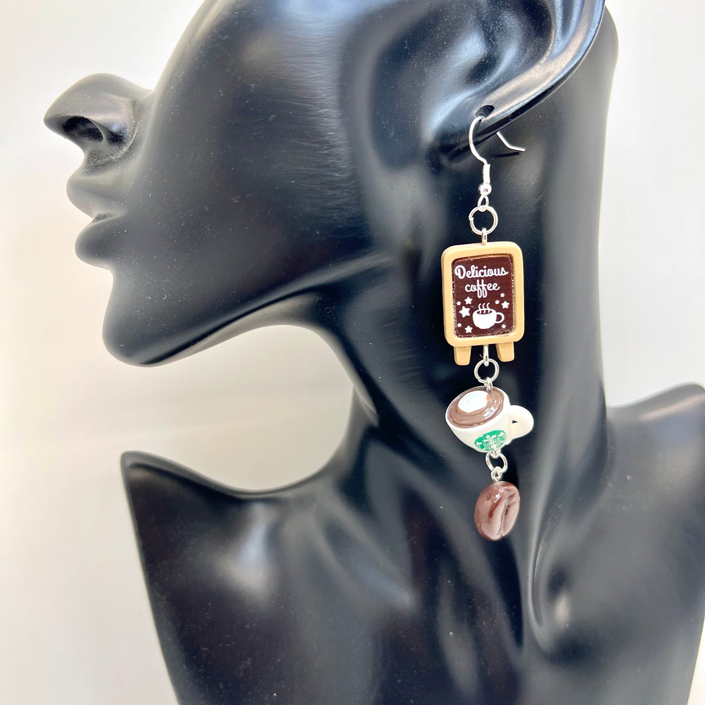 Coffee Shop Chain Earrings