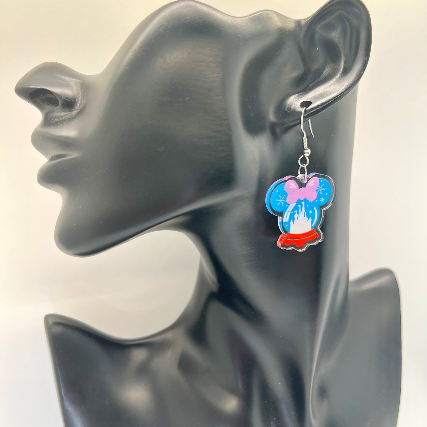 Castle Snow Globe Earrings