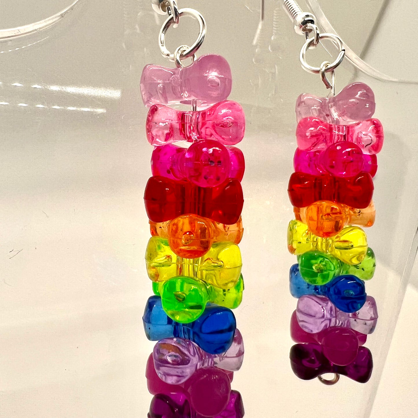 Rainbow Bead Earrings