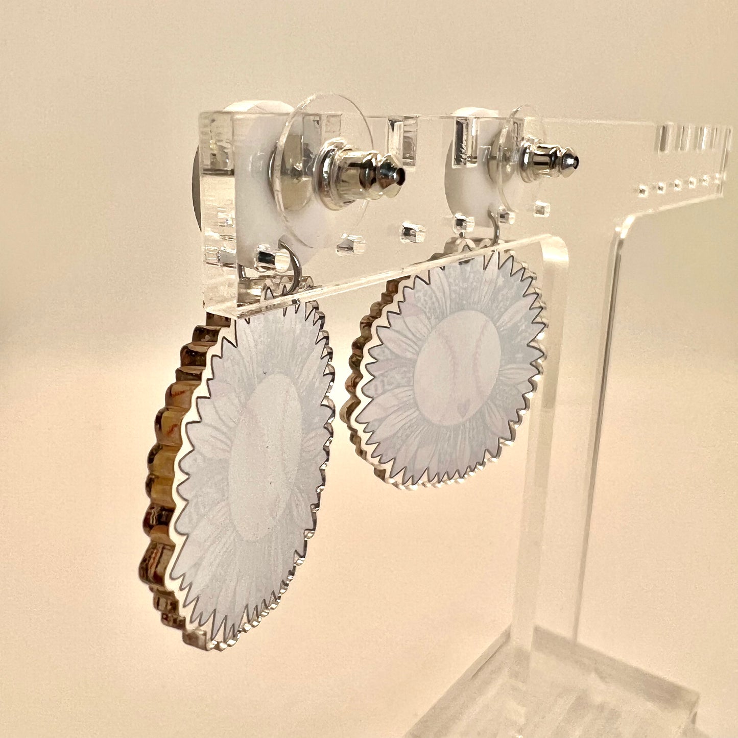 Baseball Flag Earrings