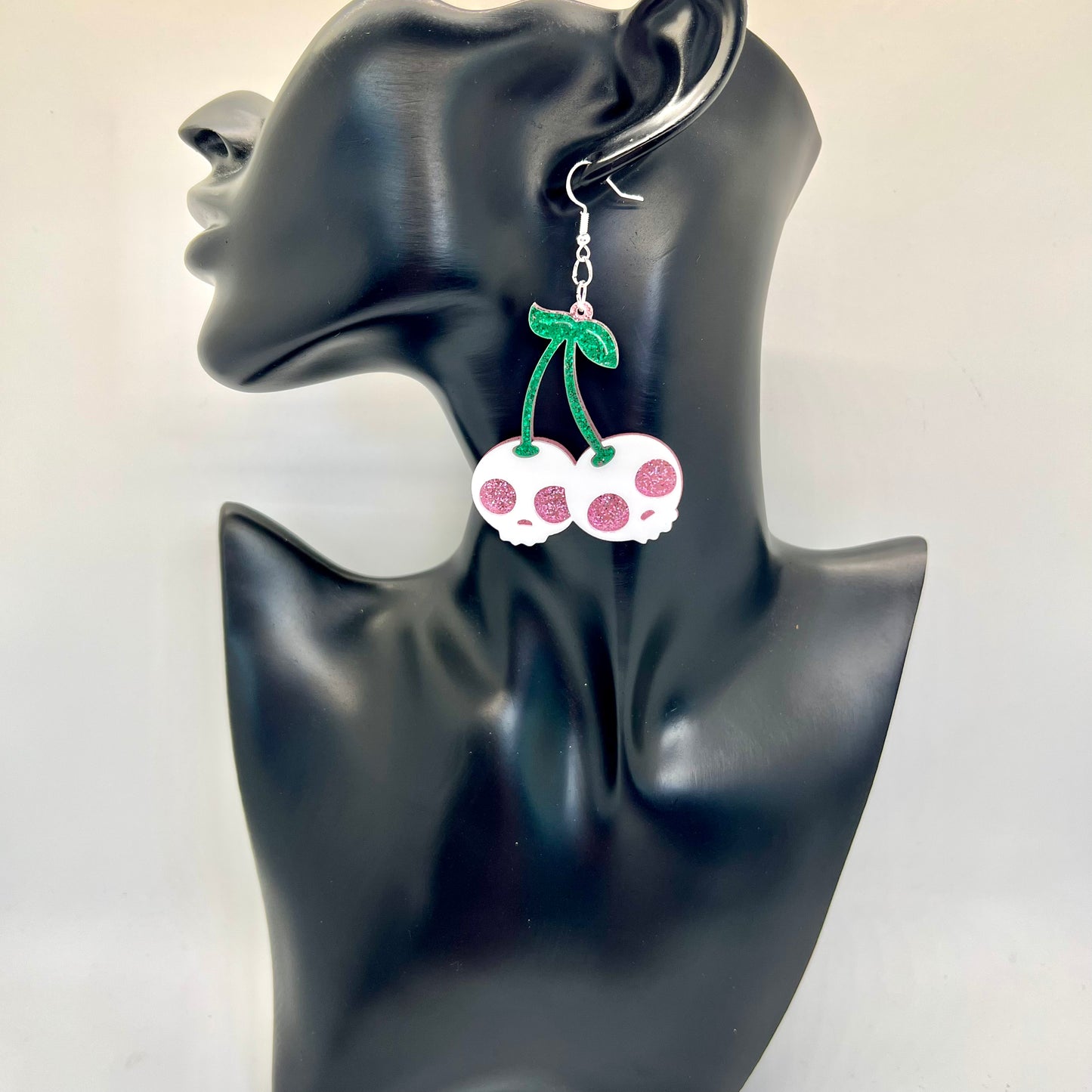 Cherry Skull Earrings