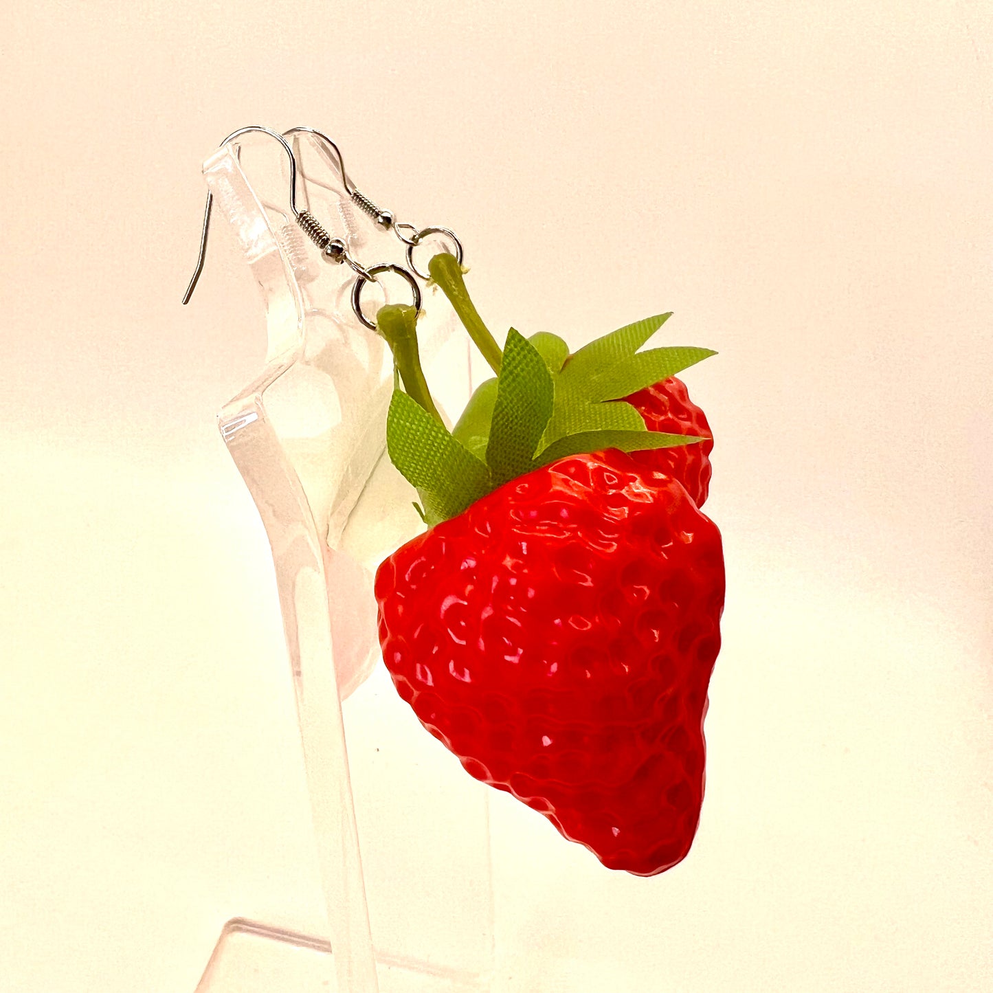 Large Strawberry Earrings