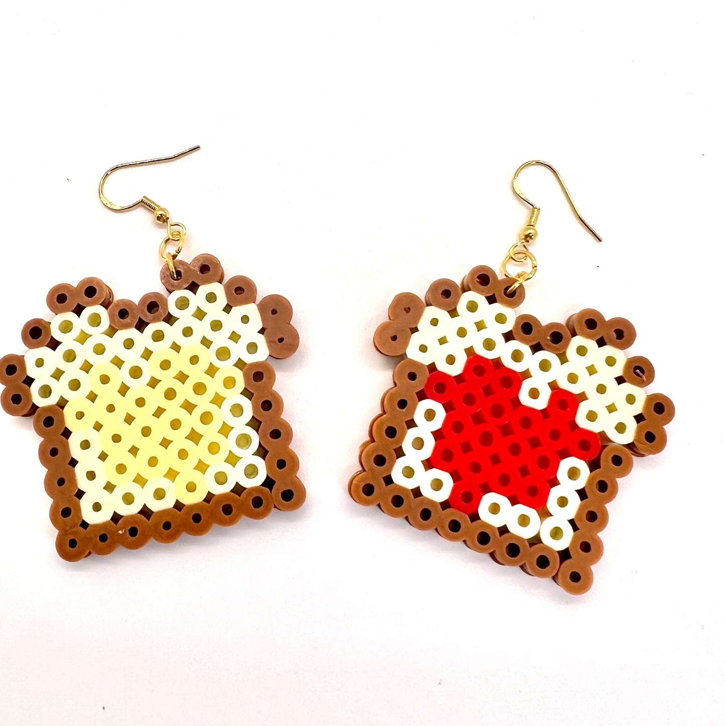 8-Bit Toast Earrings - PB&J