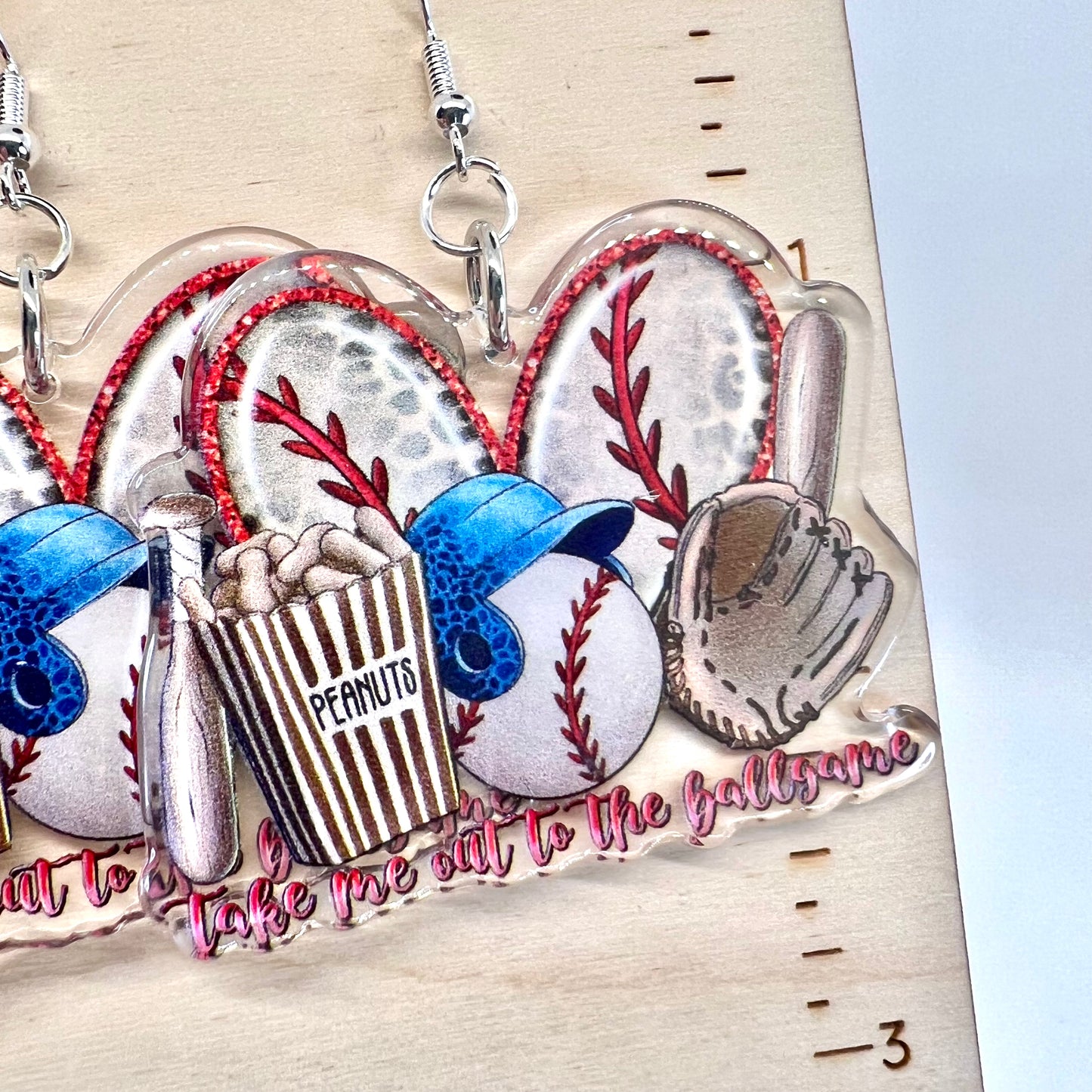 Baseball Earrings