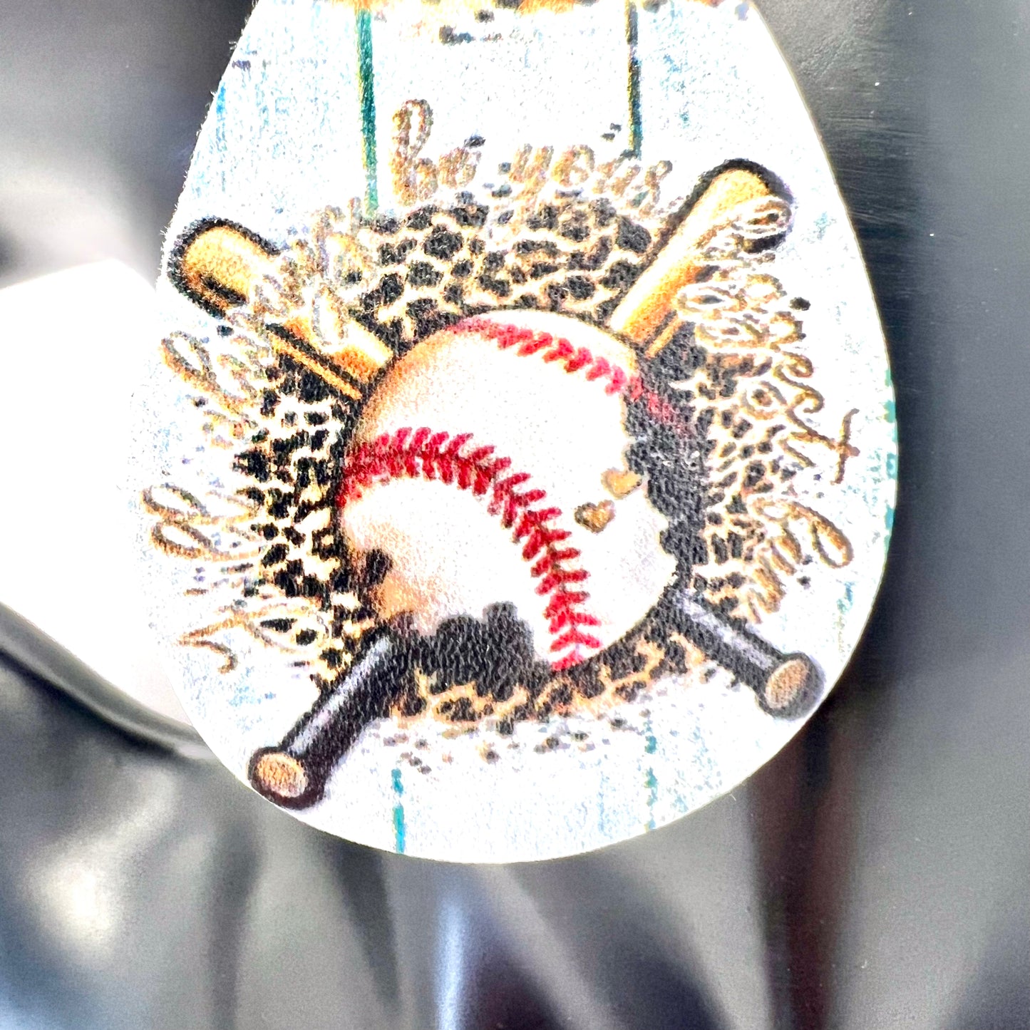 “Biggest Fan” Baseball Earrings