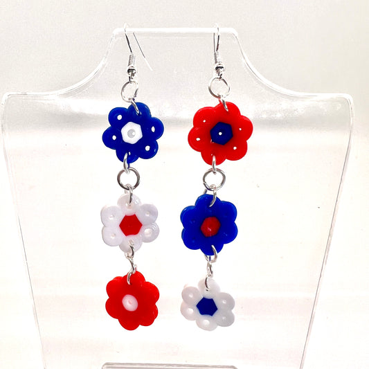 USA Flower Earrings