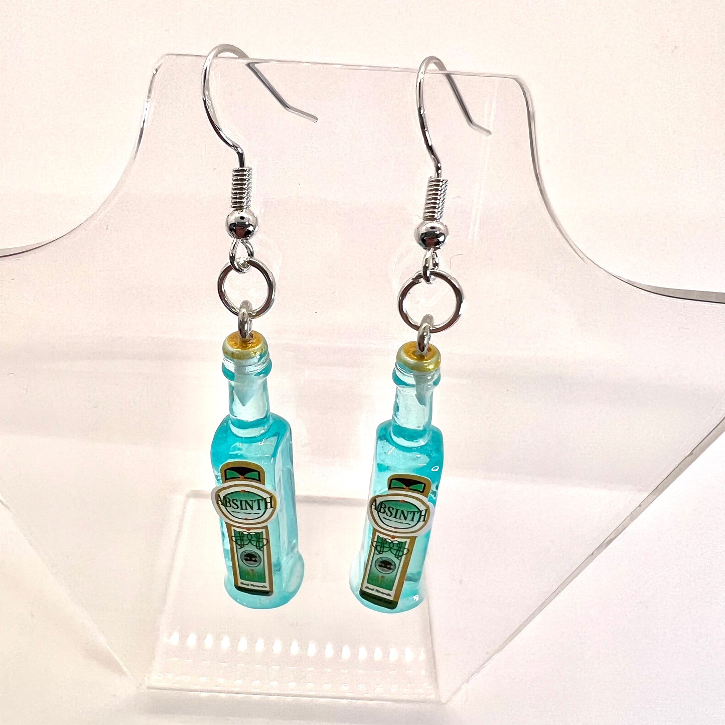 Absinth Bottle Earrings