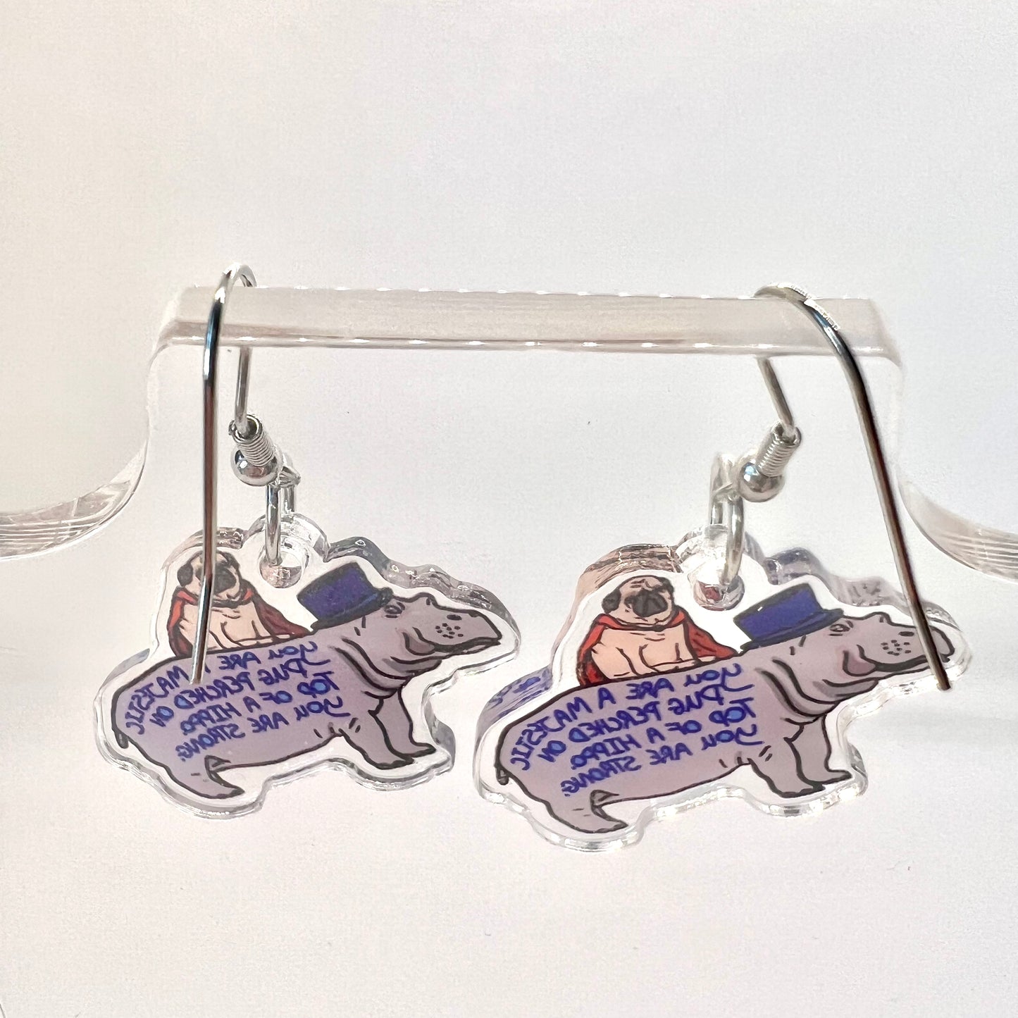 Pug & Hippo Earrings