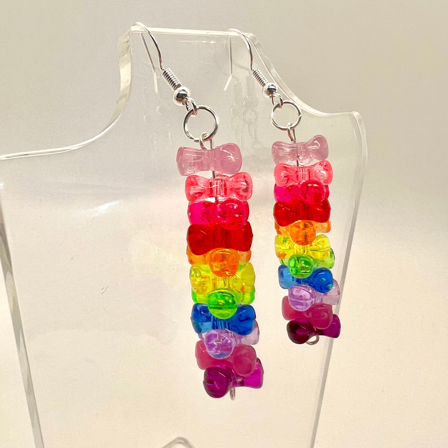 Rainbow Bead Earrings