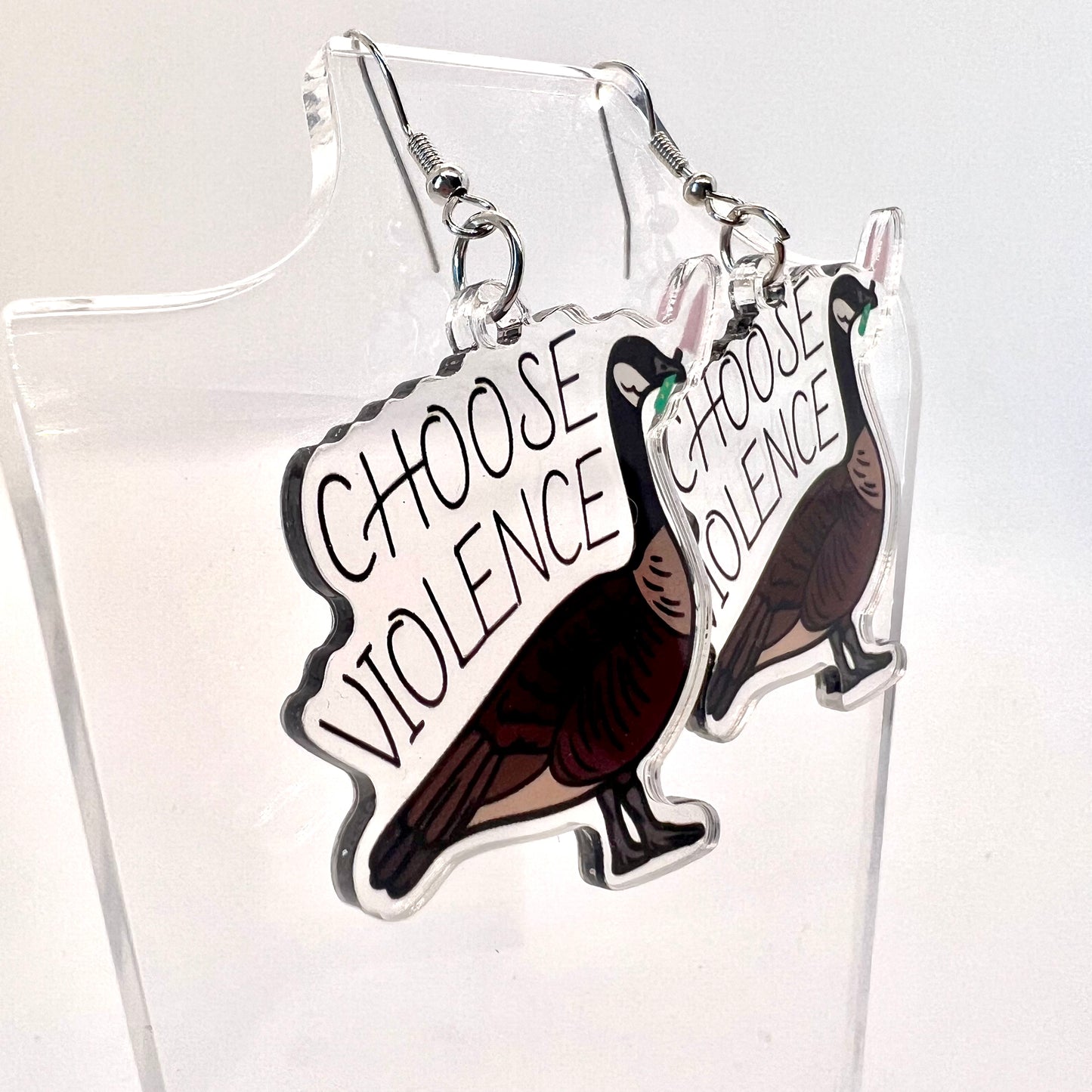 Choose Violence Earrings