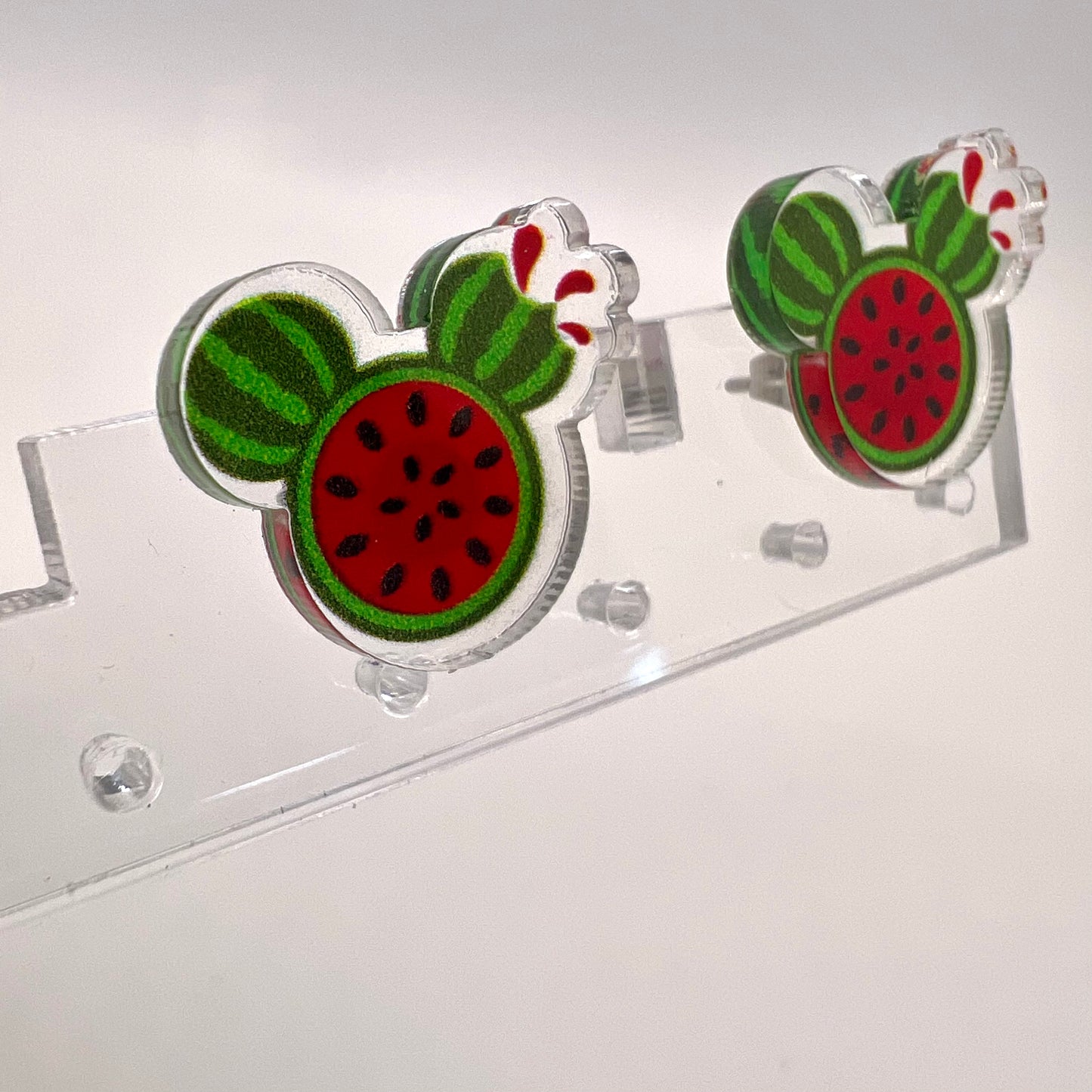 Mini Mickey Watermelon Earrings