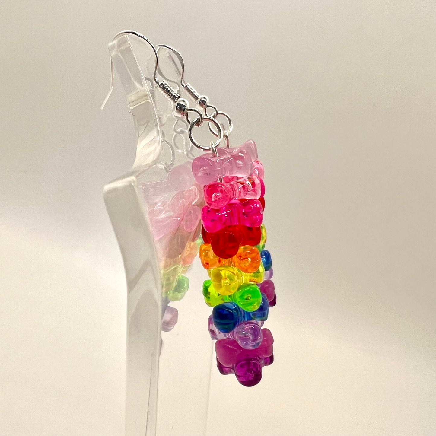 Rainbow Bead Earrings