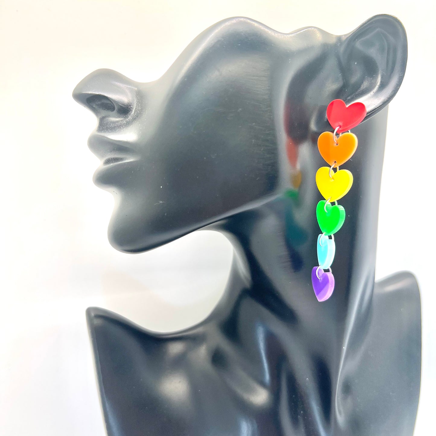 Rainbow Heart Earrings