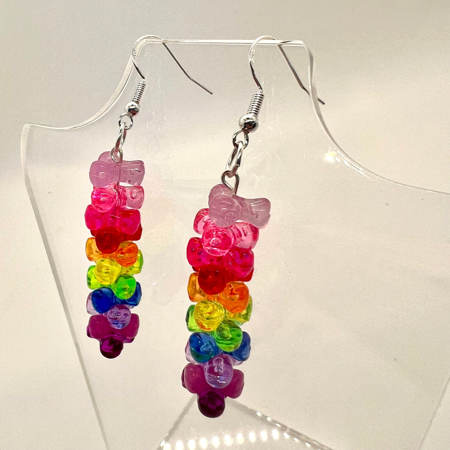 Rainbow Bead Earrings